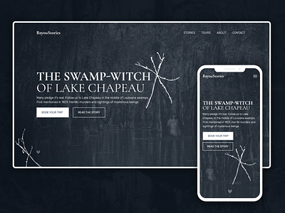 The Swamp-Witch // Halloween, spooky, horror website book dark ui halloween horror spooky swamp ui ui ux uiux webdesign website