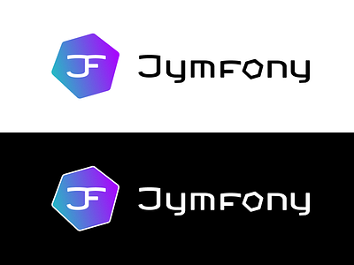 Jymfony logo brand custom type design developement font framework icon javascript lettering letters logo logotype mark php product software symfony tech typography