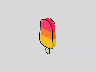 IceLoly animation coloful design flat icecream icon illustration logo minimal rebound vector