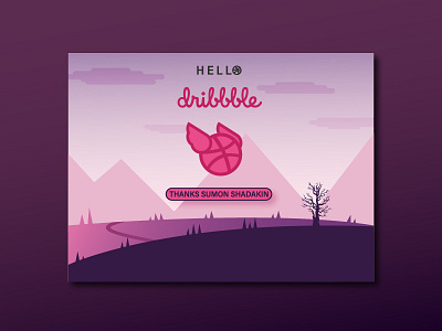 Hello Dribbble....! first dribbble shot hello dribbble