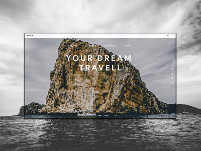 Simple Travel Agency UI/UX Exploration