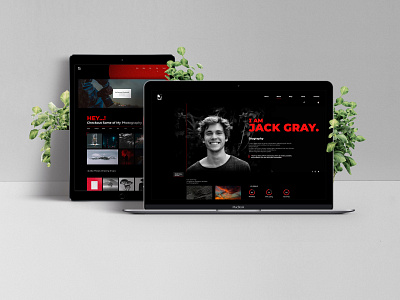 "Red & Black" Flavor  Responsive Personal Web Design