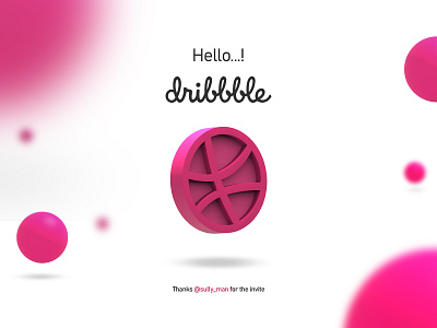 Hello Dribble...! animation app artist branding design dribble shot dribbleartist dribblers firstshot graphic hello dribble icon illustration minimal motion design typography web