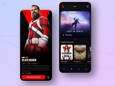 Netflix Redesign Concept app ios mobile movies netflix redesign ui