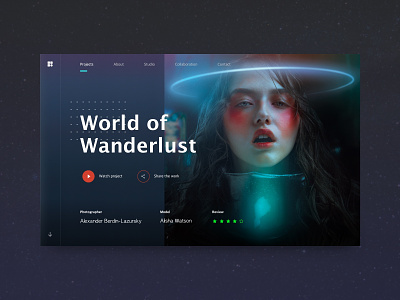 World of Wanderlust design ui web