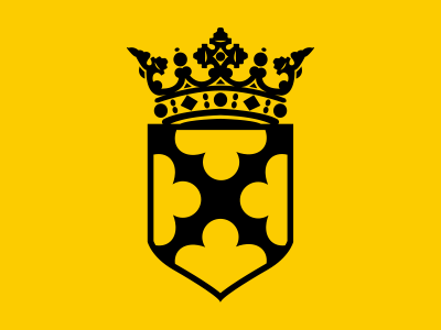 Shield of Sliedrecht cross crown hometown shield tattoo