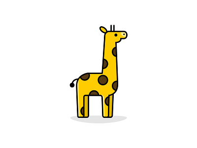 #27 Giraffe 100 day project 100daysofillustrationrp animals design giraffe icon illustration logo vector