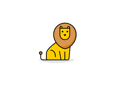 #30 Lion 100dayproject 100daysofillustrationrp animals branding design icon illustration lion logo vector