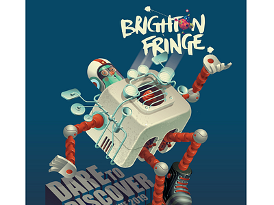 Brighton Fringe 2019 arts festival discovery festival mod robot space vector