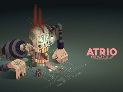 ATRIO apocalyptic horror isometric single player survival vector illustration wacom cintiq