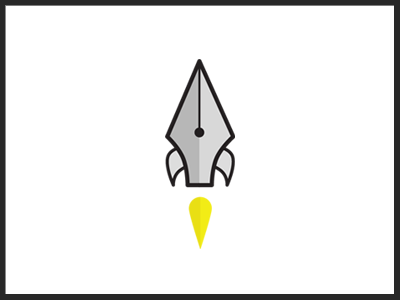 Rocket Pen design designer freelance graphic icon illustrator pen rocket