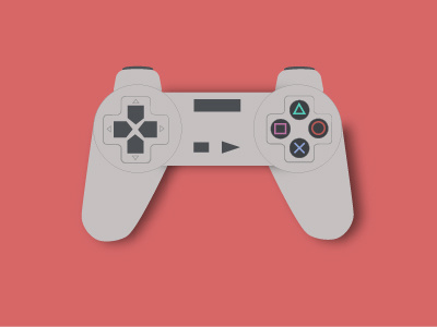 Playstation Controller game graphic design playstation retro gaming sony vector video game