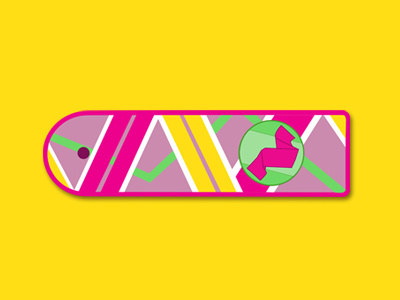 Hoverboard | Back To The Future back to the future colours films future graphic hoverboard illustration movies tv