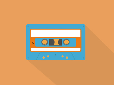 Mix Tape | Cassette Vector cassette flat design retro tech vector