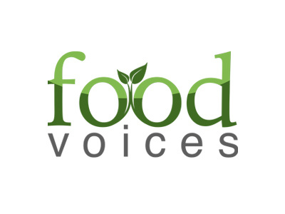 Food Voices brand branding food logo typography