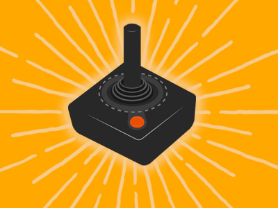 Happy Happy Joy Joy artwork atari design joystick retrogaming vector