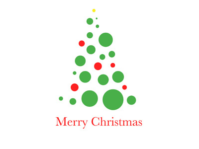 Xmas Card Design - Tree design merry christmas tree xmas