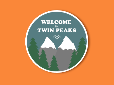 A damn fine cup of coffee... badge illustrator minimal pin tv twin peaks