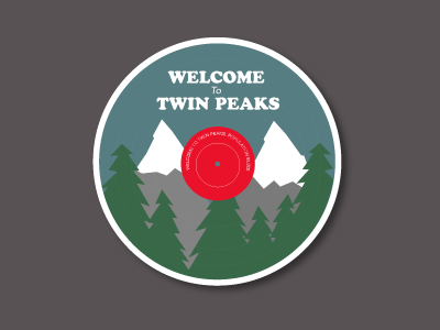 A damn fine cup of coffee.../2 badge illustrator minimal pin tv twin peaks