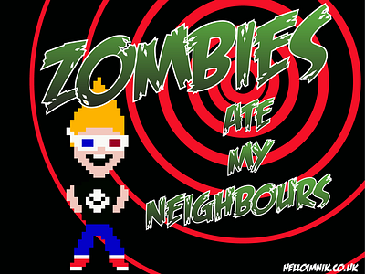 Zombies Ate My Neighbours | Pixel Art 8 bit art design practice gaming graphic design illustration pixel art retrogaming zombies