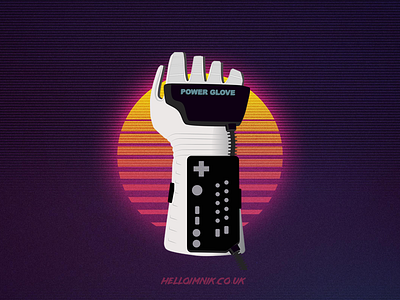 Nintendo Power Glove | Retrogaming digital illustration gaming illustration illustrator retrogaming