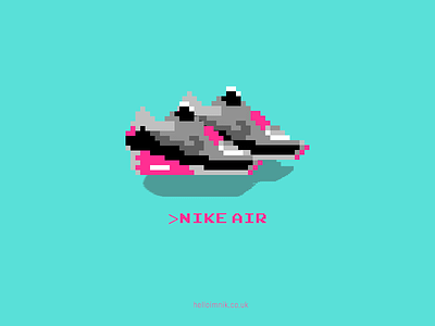 8-bit Nike Air Max 90 fashion illustration illustrator nike pixel art sneakers trainers