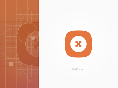logo MyPocket (rus ВКармане) brand branding emblem icon logo logotype mark mypocket typography vector