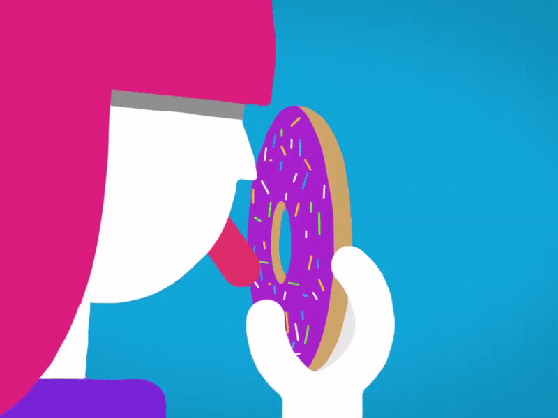 This is my donut. 2d 3d after effects animation cinema 4d design illustration motion design