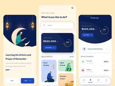 Islamic Mobile App Concept app app design creative design design figma ui uiux