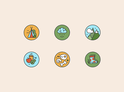 Icon set app design flat icon illustration illustrator minimal ui vector