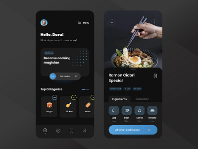 Recipe Mobile App Design