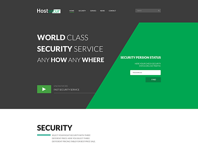 Host Secure Website Template template website