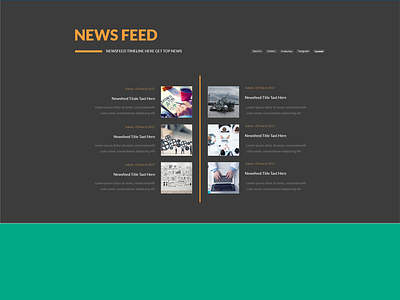 News Feed Design newsfeed psd