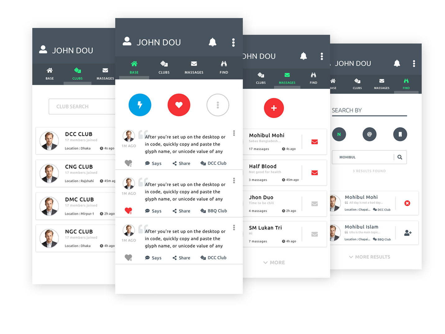 Club Z Preview 3 by Md Al Amin on Dribbble