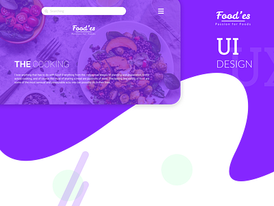 Food'es Website UI/UX Design