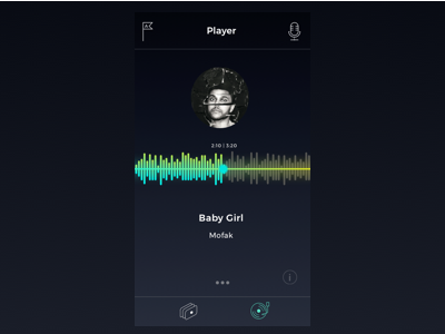 Audio Player UI app audio interface music player sound ui ux