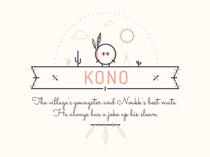 NOUKK - Game Character "Kono" arcade behance characterdesign design gaming graphicdesign illustration koshioshi mobile motiondesign noukk ux