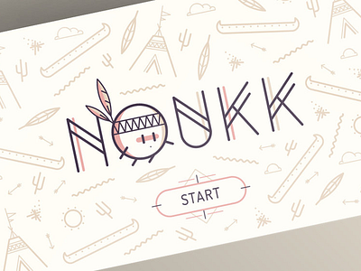 NOUKK - Case "Logo" arcade character design game gaming icondesign koshioshi line icon mobile noukk ui ux