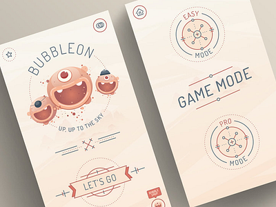 BUBBLEON - Case " Game Screen" (Free Game) apps appstore arcade bubbleon design games koshioshi mobile ui ux