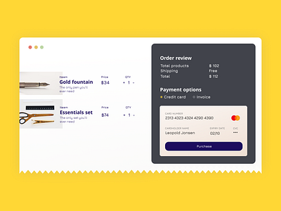 Daily UI 2 — Checkout checkout daily ui challange dailyui payment ui