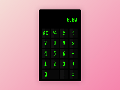 Daily UI 4 — Calculator calculator daily ui challange dailyui retro vintage