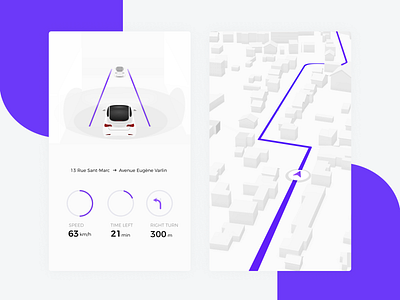 Daily UI 20 — Location Tracker 020 autonomous car daily ui challange dailyui design location location tracker maps navigation self driving tracker ui ux vector