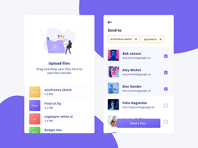 Daily UI 31 — File Upload 031 branding colorful daily ui challenge dailyui design file illustration pricing send files ui upload ux vector web