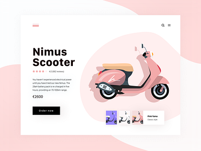 Daily UI 33 — Customize Product branding customize daily ui challenge dailyui design desktop ecommerce illustration product scooter ui ux