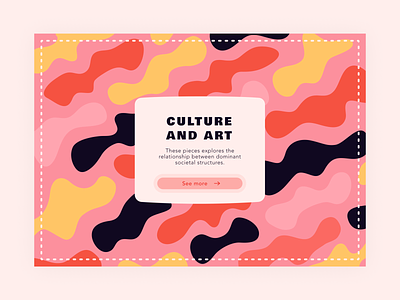 Daily UI 59 — Background Pattern 059 background branding colorful daily ui challenge dailyui design gemometrical pattern shapes typography ui vector web
