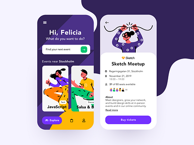 Daily UI 70 — Event Listing