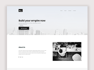 Dribbble clean clean uiux consultancy creative designer minimalist typography web design