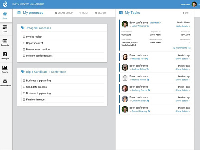Process Management Dashboard aplication dashbaord design management management tool uid web app