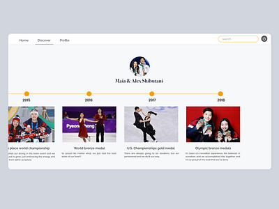 UI Day 6 : User Profile day 6 design ice skaters shibsibs ui ui challenge webdesign