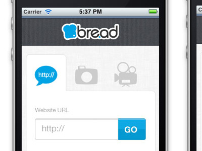 Bread Mobile mobile responsive sharing